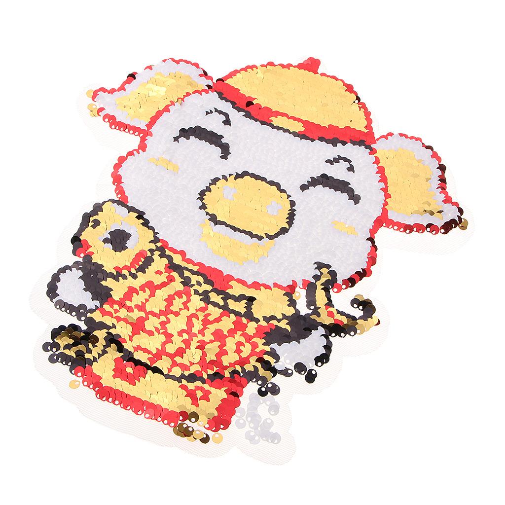 Thêu May Trên Táo Miếng Dán Trang Trí Lấp Lánh Sequin Miếng Dán Cho DIY Hoặc Sửa Chữa Quần/Quần Áo