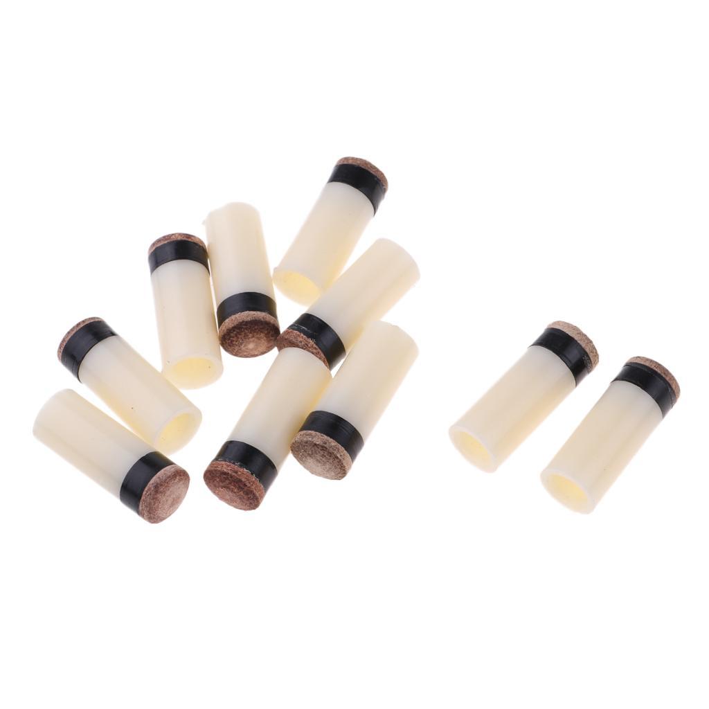 20 Pieces Slip-On Pool Billiard Cue Tips Snooker Stick Ferrules 11/12mm