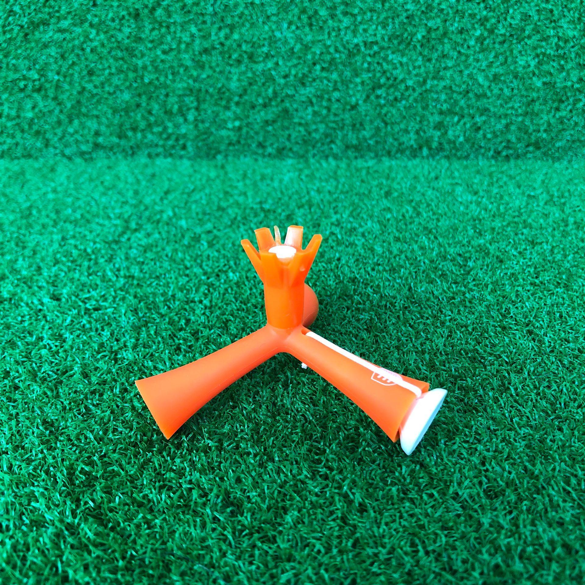 1 pc chân máy golf tee với chiều cao gói tự điều chỉnh tees golf tự đứng đào tạo phụ kiện thể thao phụ kiện 4 màu cam màu đỏ Color: blue