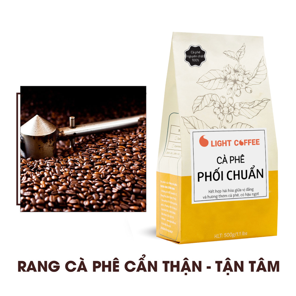 Cà Phê Nguyên Chất 100% Light Coffee Phối Chuẩn (500g)