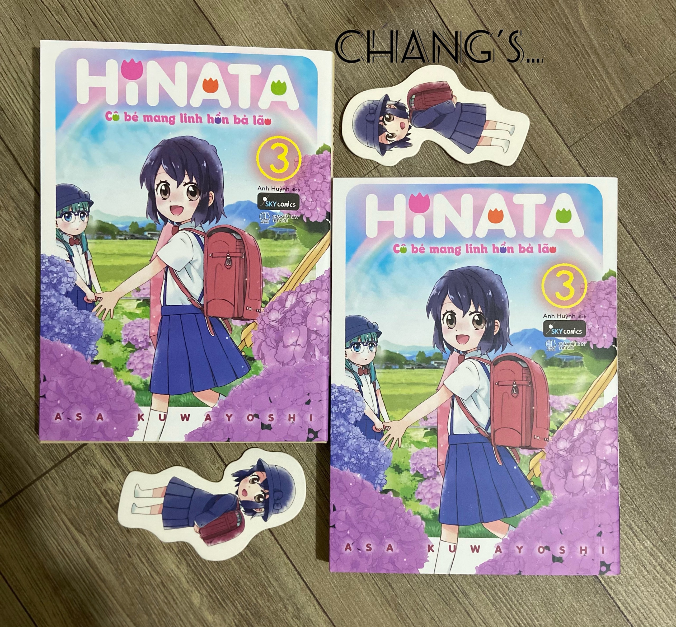 Hinata - Cô bé mang linh hồn bà lão Tập 1 2 3 kèm Bookmark