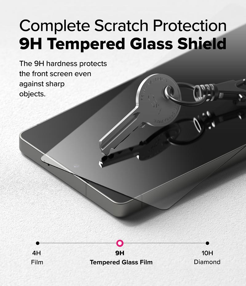 Bộ 2 Miếng Dán cường lực kèm khung dán RINGKE Easy Slide Tempered Glass cho Samsung Galaxy S25 Ultra_ Hàng Chính Hãng