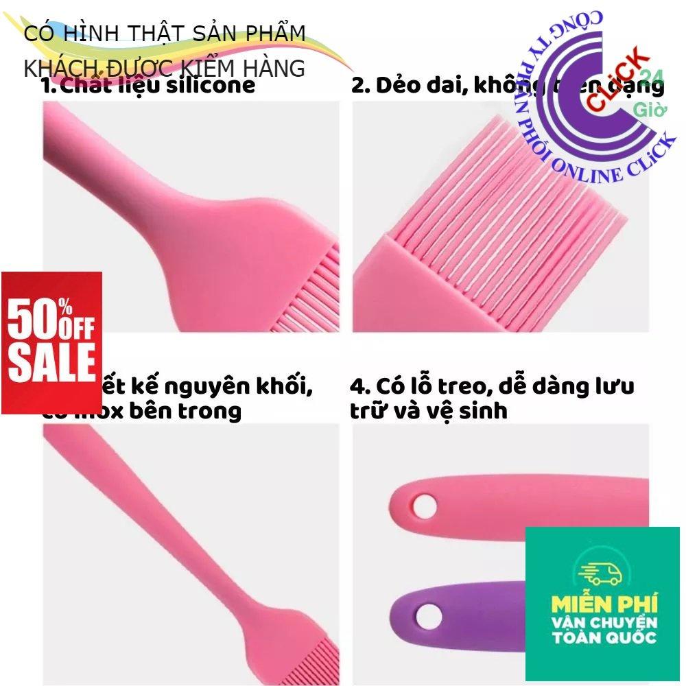 Chổi Quét Dầu - Cọ Quét Dầu Ăn, Quét Mỡ, Phết Mặt Bánh Bằng Silicon Chịu Nhiệt - Hàng Cao Cấp
