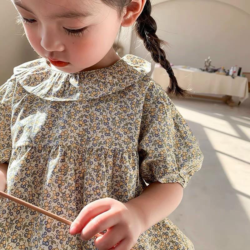 Váy hoa nhí cho béVáy chất thô phong cách HÀN QUỐC HOT HIT cho bé gái