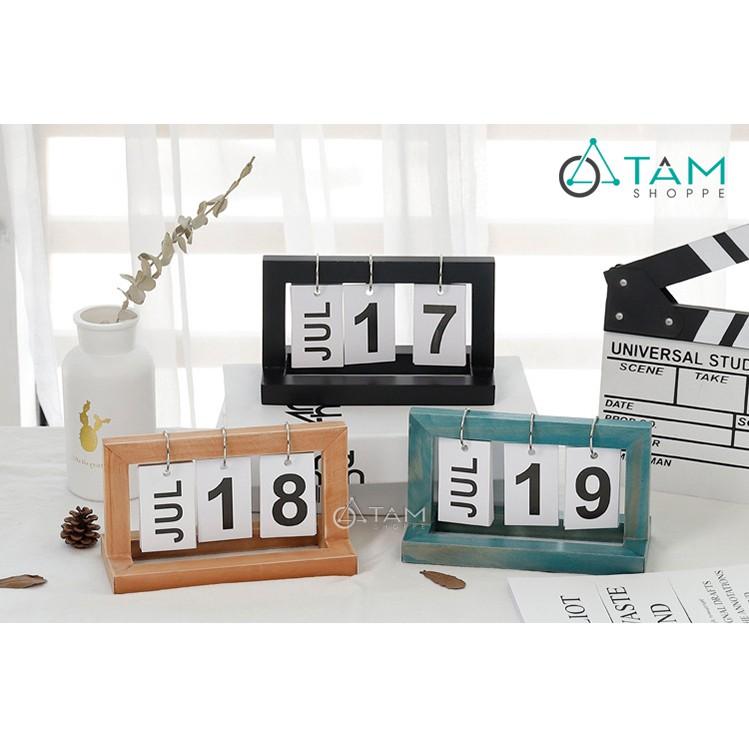 Lịch gỗ để bàn Vintage số 11