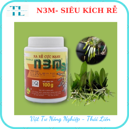 N3M Kích Thích Ra Rễ Lọ 100 GRAM - Kích Thích Ra Rễ Cực Mạnh - Phân Bón N3M - Phân Kích Rễ
