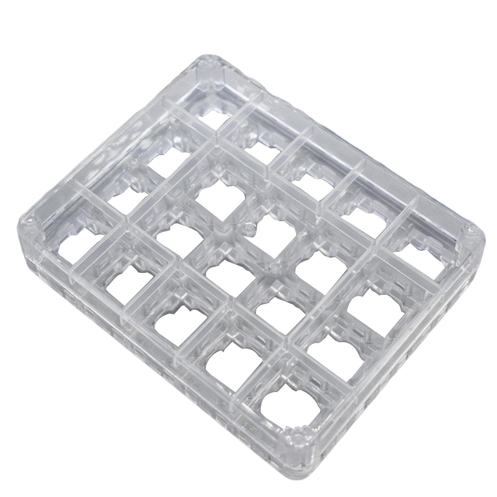 Transparent Switches Tester Base Acrylic Storage Board, for Mechanical Keyboard, DIY Tool Accessories Non-slip Fillet Design No Burr