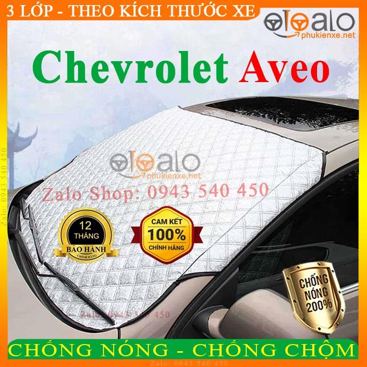 Tấm che chắn nắng kính lái ô tô Chevrolet Aveo CAO CẤP 3 Lớp Chắn Nắng Cản Nhiệt | OTOALO