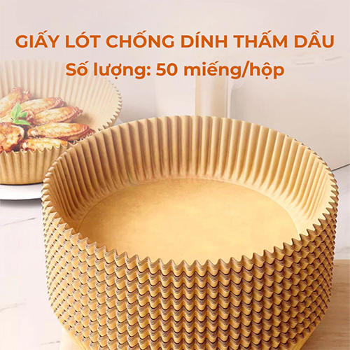 Miếng giấy lót chống dính nồi chiên không dầu BONBOX BKE40801 (50 miếng) - Hàng chính hãng