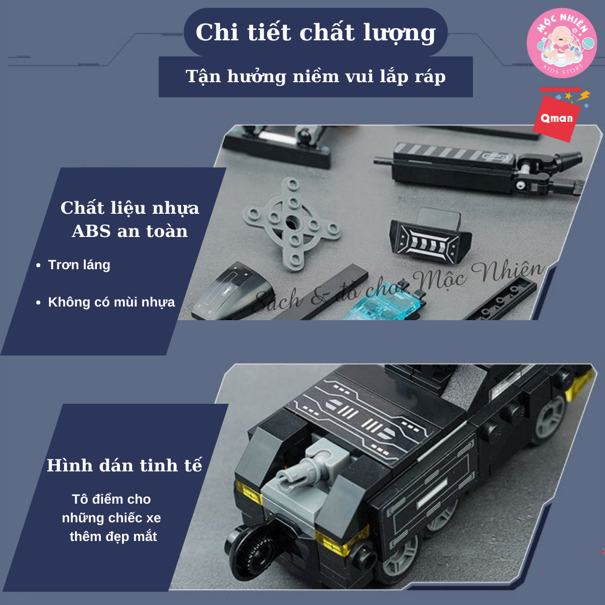 Đồ Chơi Lắp Ráp Xếp Hình Qman 41107 - Biệt Đội Cảnh Sát - Dành cho bé trai từ 6 tuổi