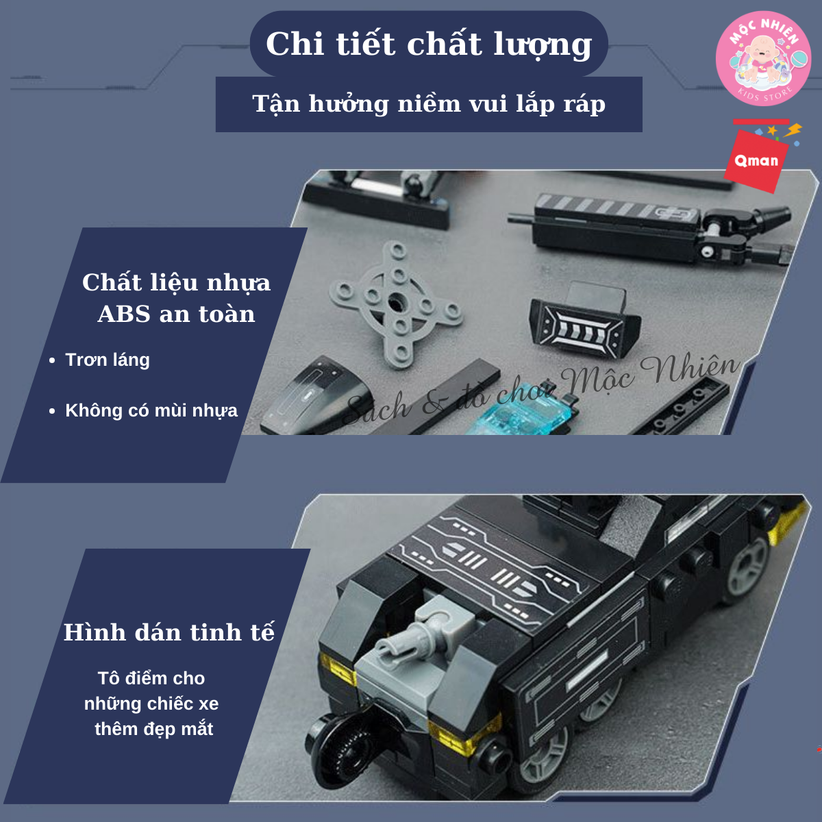 Đồ Chơi Lắp Ráp Xếp Hình Qman 41107 (741 chi tiết) - Biệt Đội Cảnh Sát - Dành cho bé trai từ 6 tuổi