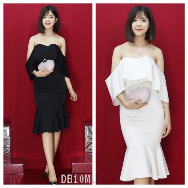 Có size M,L,XL đến 69kg - Đầm body đuôi cá cúp bèo trễ vai SIÊU GỢI CẢMMM MM