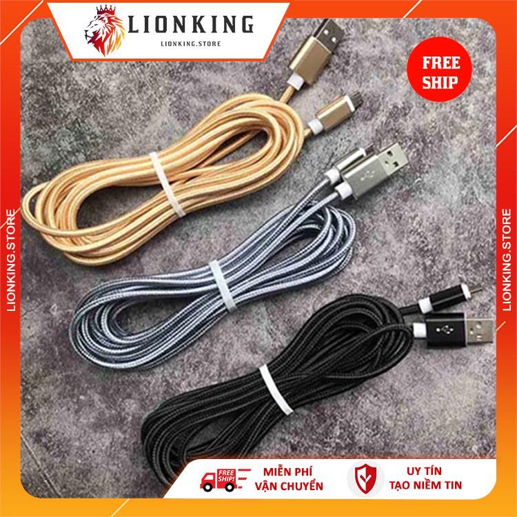 Cáp Dù 3 mét chống rối, chống đứt cho iphone, samsung