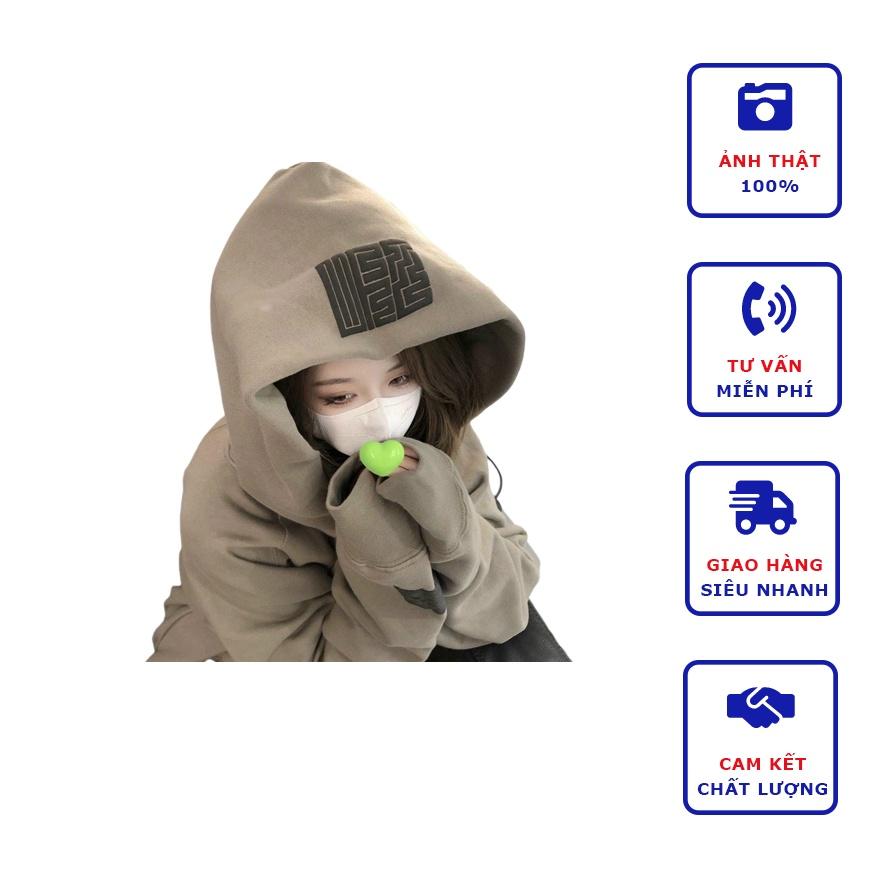 Áo Hoodies Nữ Có Nón Phong Cách Hàn Quốc Form Unisex Chất Liệu Nỉ Bông Dày Dặn Chống Nắng, Chống Gió Hot Trend