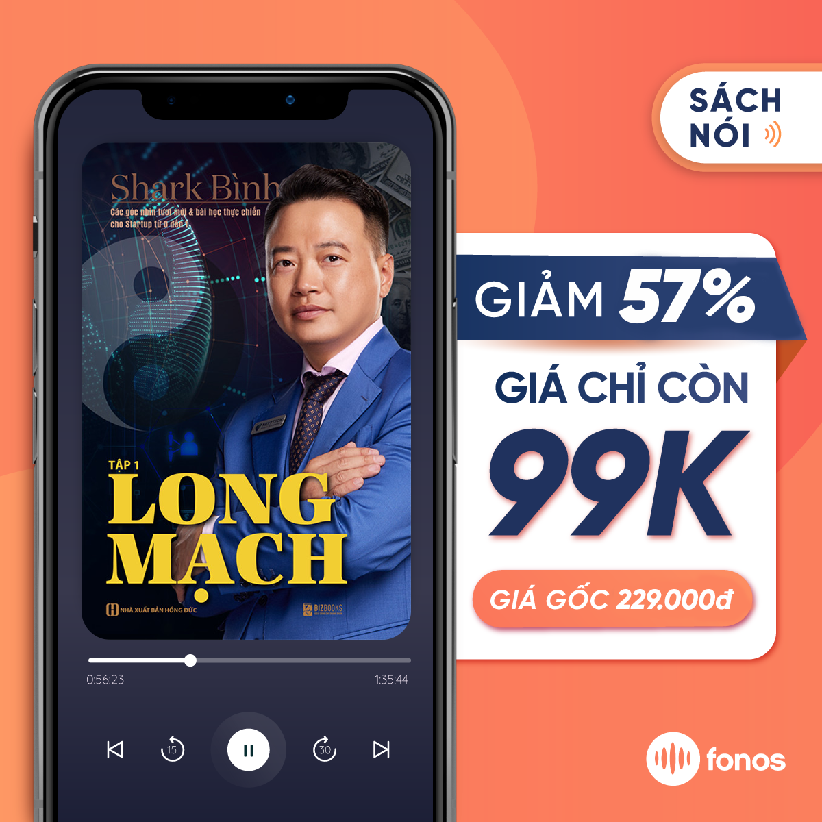 [E-voucher] Sách nói Fonos: Long Mạch