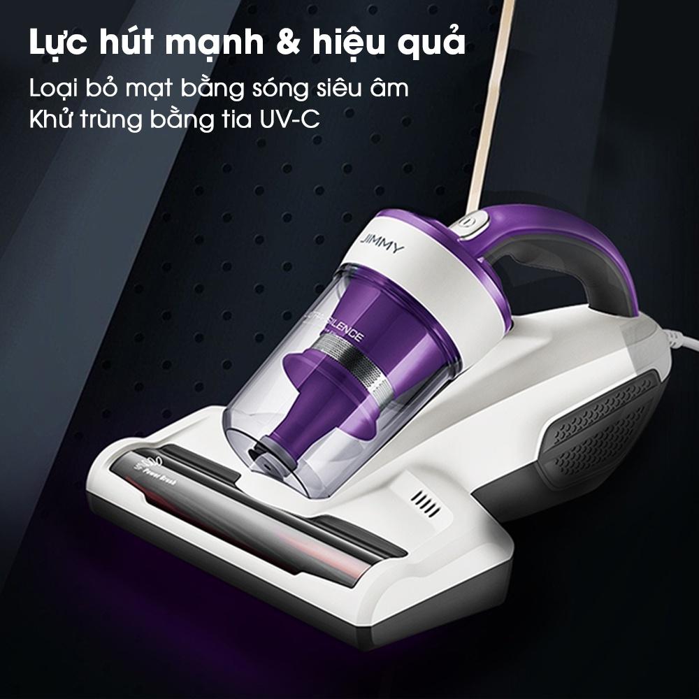 Máy Hút Bụi Giường Nệm JIMMY JV12 Công Suất 400W Lực Hút 10kPa Cốc Đựng Bụi Trong Suốt Quan Sát Dễ Dàng Nhỏ Gọn Hút Sạch Tóc Và Lông Thú Cưng Dễ Dàng - Hàng Chính Hãng - Bảo Hành 12 Tháng