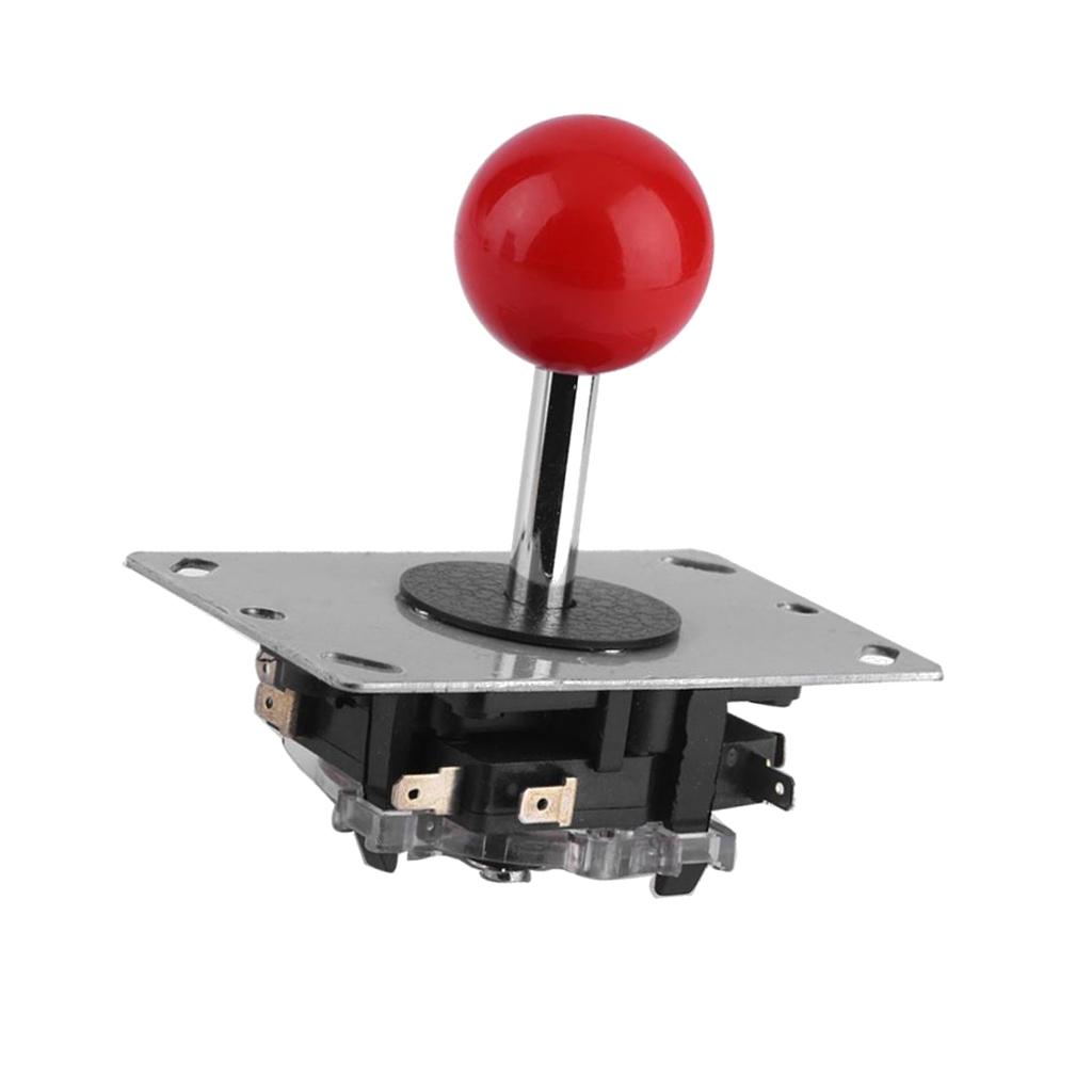 Game Console Triangle Rocker Arcade Handle Joystick w/ Red Ball Short Shaft