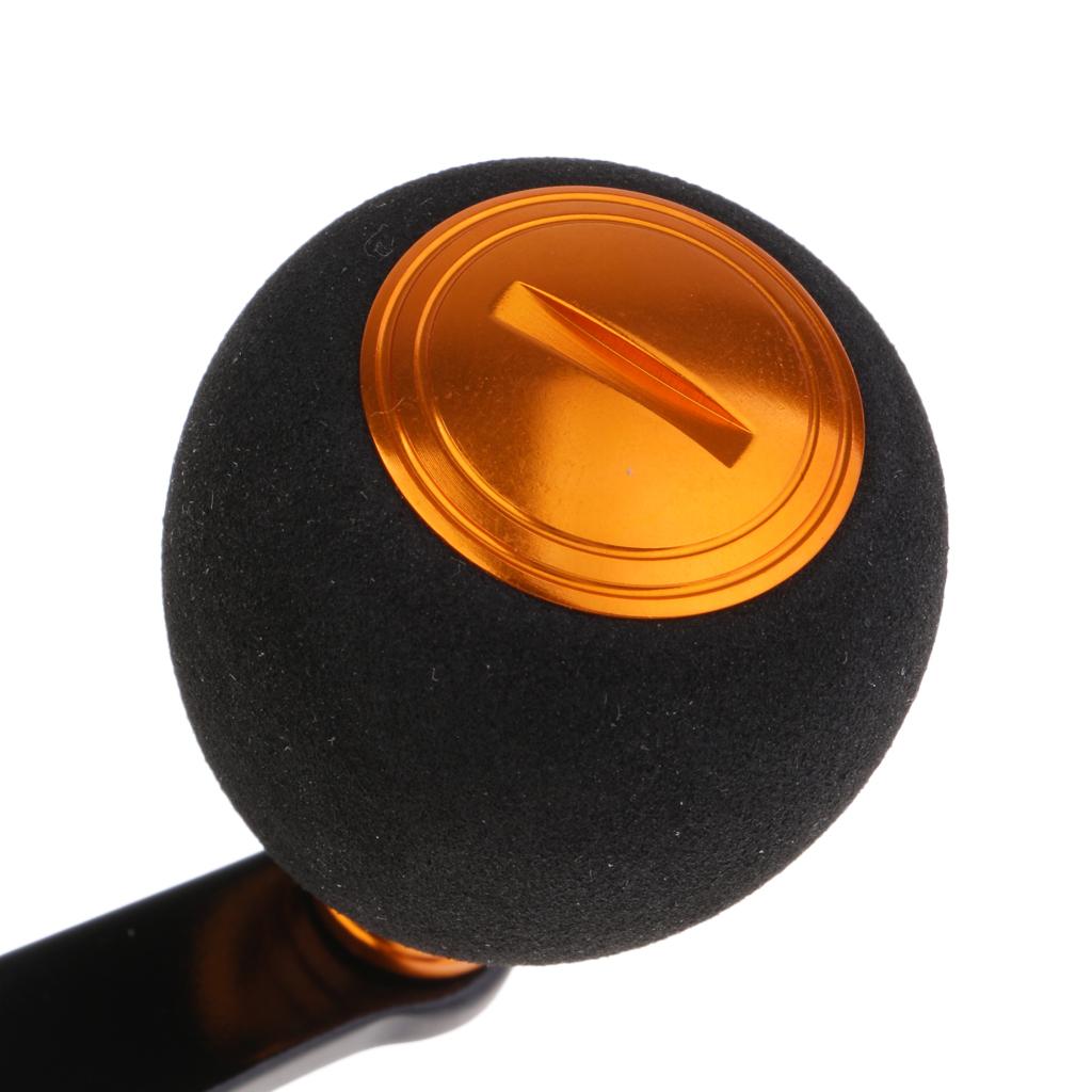 Power Fishing Reel Handle Knob Drum Baitcasting Reel Handle Rocker Arm Gold