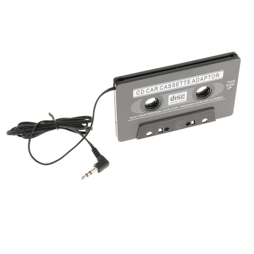 2x Car Cassette Tape 3.5mm AUX Audio Adapter For MP3 MP4 Player CD IPhone