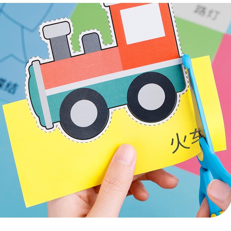 Bộ dụng cụ origami cắt giấy thủ công dành cho trẻ em bằng giấy bìa cứng bé từ 2 tuổi