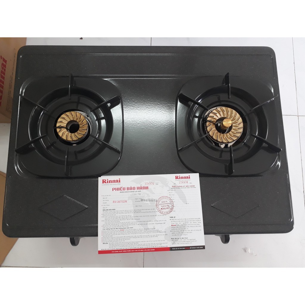 Bếp Gas Dương Đôi Rinnai RV-367N – Đen- Hãng chính hãng