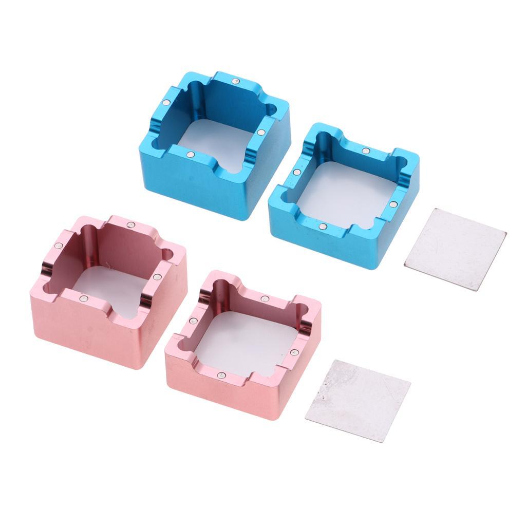 2Pieces Magnetic Billiards Pool Cue Chalk Holder for Pool/Billiards Cue Stick Accessories- Size 30x30x30mm