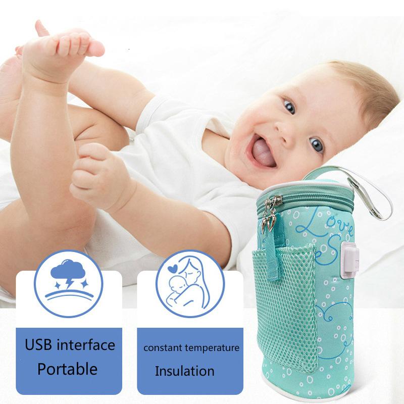 USB Mới Cho Bé Hâm Nóng Giữ Nhiệt Túi Cốc Du Lịch Di Động Trên Xe Hơi Nhiệt Sữa Ấm Túi Giữ Nhiệt Cho thức Ăn Sơ Sinh