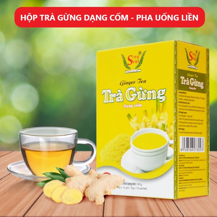 Hình ảnh Trà gừng dạng cốm Sing Việt 100g