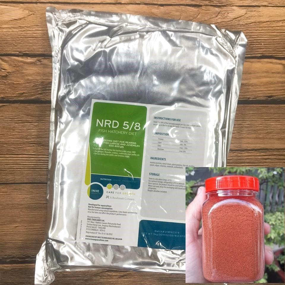 Cám inve 5/8 túi 1kg- cám cá betta bảy màu