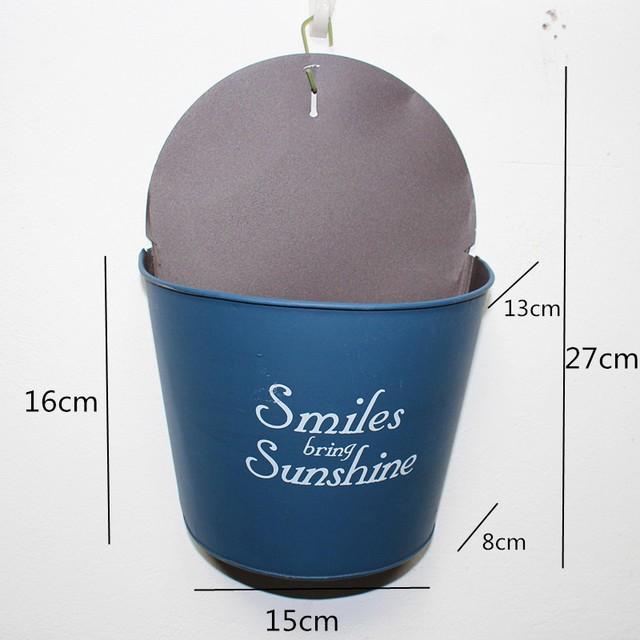 Giỏ hoa treo tường chậu smiles trang trí phòng khách, ban công, sân vườn
