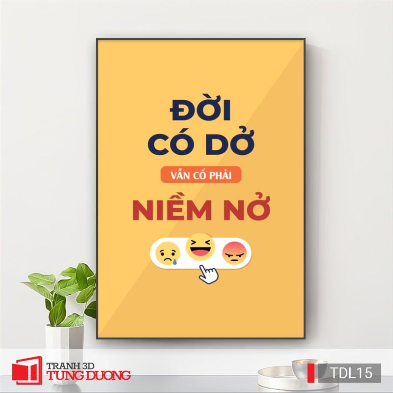 Tranh treo tường động lực văn phòng câu nói slogan truyền cảm hứng, tranh canvas trang trí DL18