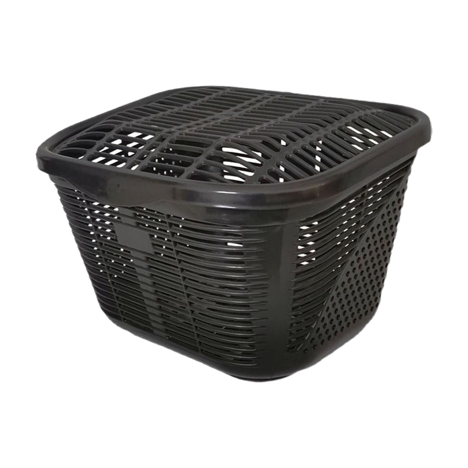 Bike Basket Removable Durable Bike Storage Baskets Bike Accessories with Lid