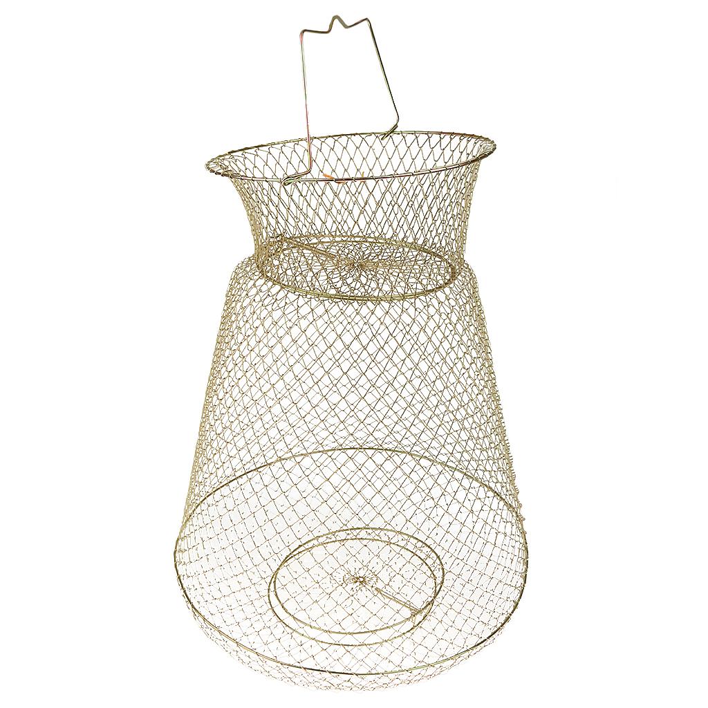 Collapsible Steel Wire Fish Basket Shrimp Crab Cage
