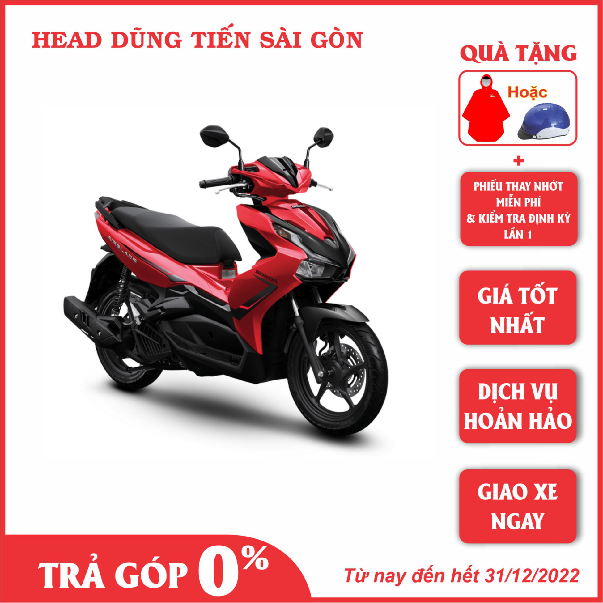 Chi tiết kích thước xe máy Air Blade phiên bản 125cc và 150cc
