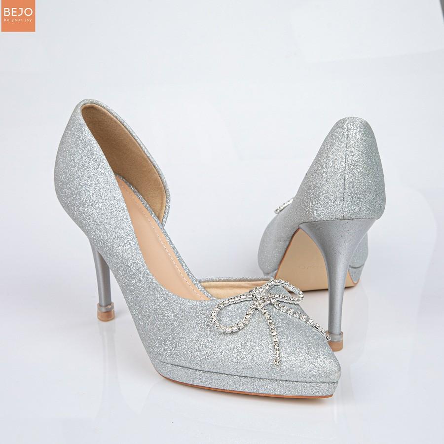 GIÀY CƯỚI - GIÀY CÔ DÂU BEJO H95 NƠ ĐÁ - WEDDING SHOES