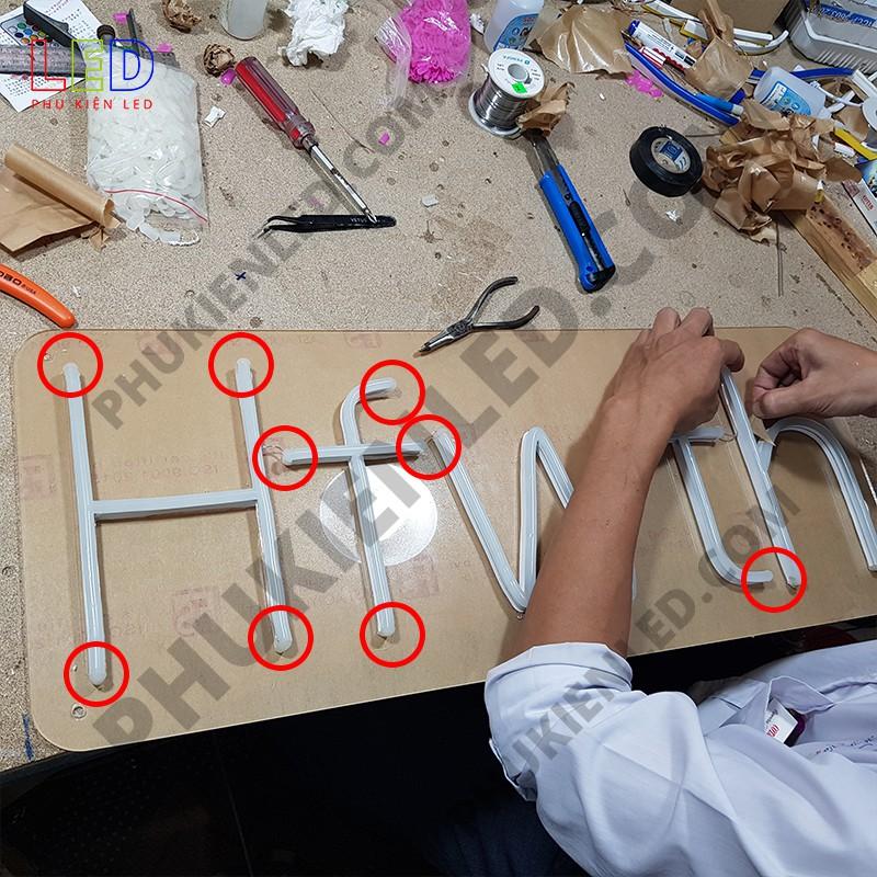 10 Đầu Bịt Dây Led Neon Kích Thước 6x12mm - Nút Bít Dây Led Neon - Đầu chụp Dây Led Neon - Số lượng 10 cái