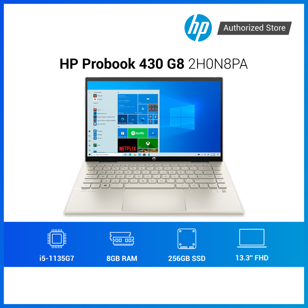 Laptop HP ProBook 430 G8 2H0N8PA i5 1135G7 | 8GB RAM | 256GB SSD | 13.3 FHD | FP | Win | Bạc - Hàng chính hãng