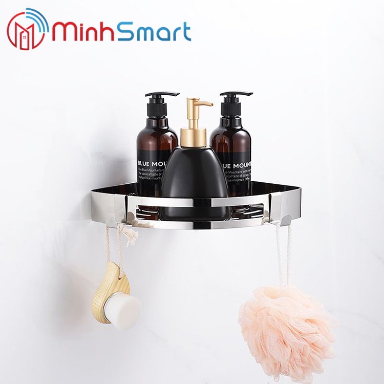 Kệ góc nhà tắm inox 304 hàng cao cấp , Kệ góc tam giá Inox 304