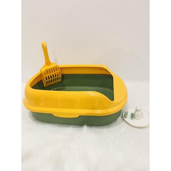 Khay vệ sinh cho mèo cao cấp (TẶNG KÈM XẺNG), hộp cát vệ sinh cho thú cưng