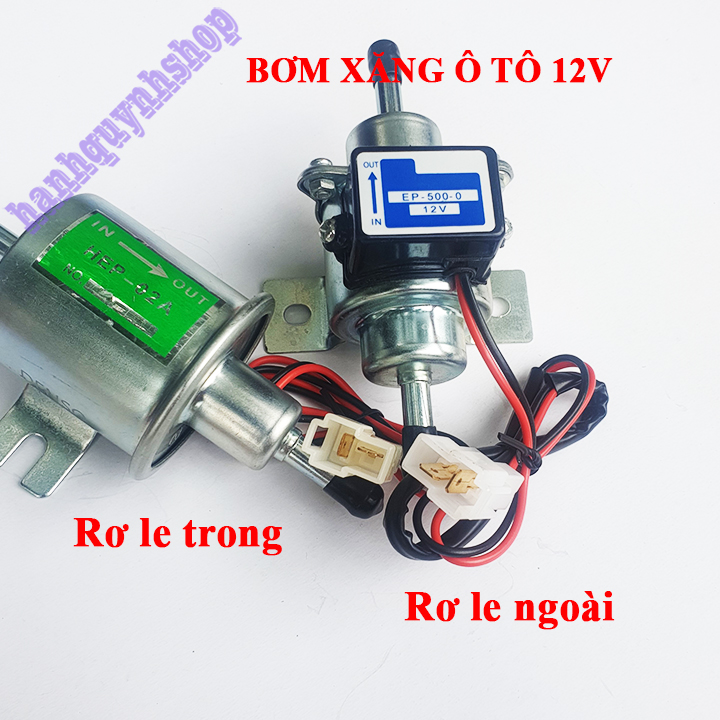 Mô tơ bơm xăng, dầu ô tô, máy móc 12V