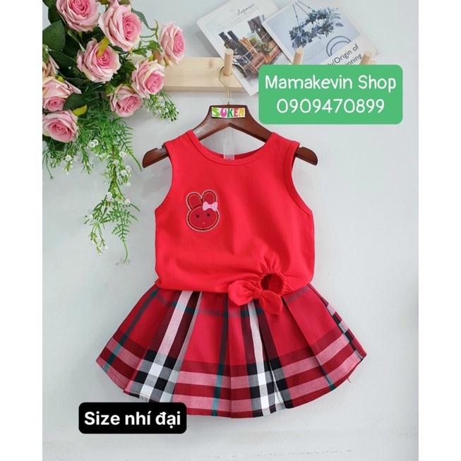 MAMAKEVIN Set Bộ Bé Gái Phối Chân Váy Xinh Xắn Bé 9-35Kg