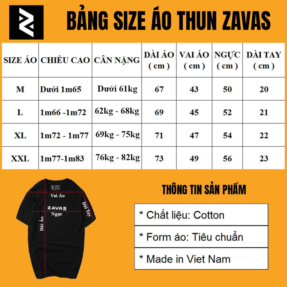 Áo thun nam ZAVAS, cổ tròn ngắn tay chất vải cotton 4 chiều cao cấp dày mịn may móc xích đẹp , áo phông tiêu chuẩn thoáng mát thấm hút mồ hôi không gây nóng nực, co giãn tốt - Z20