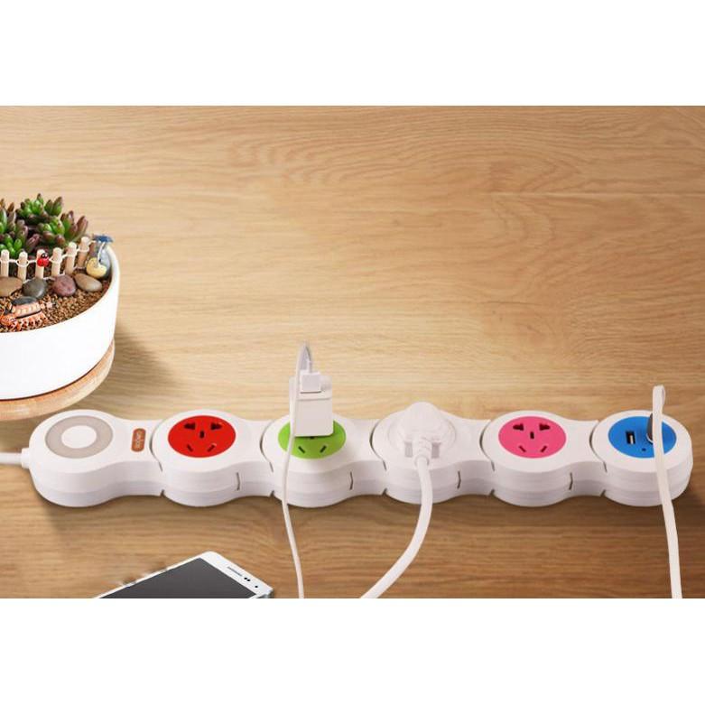 Ổ cắm bẻ cong USB Charger