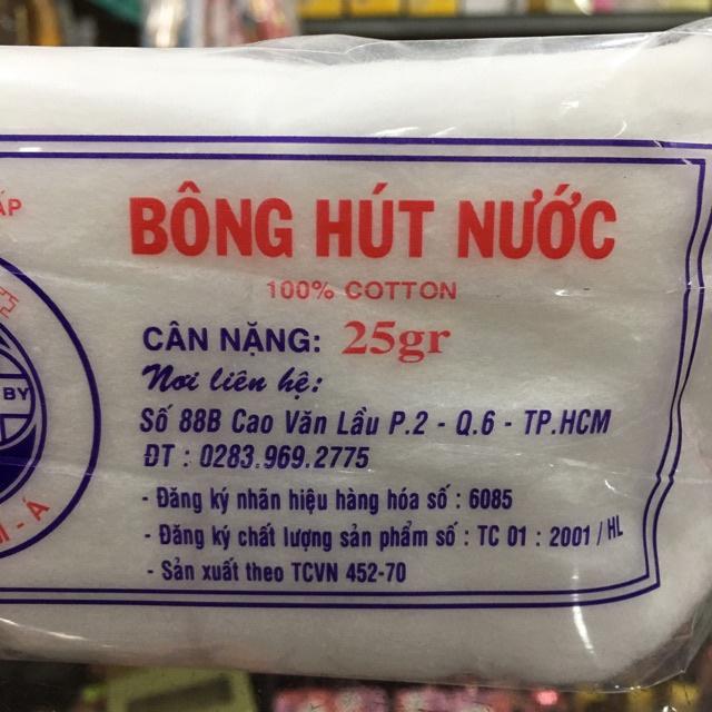 BÔNG HÚT NƯỚC 100% COTTON 25G