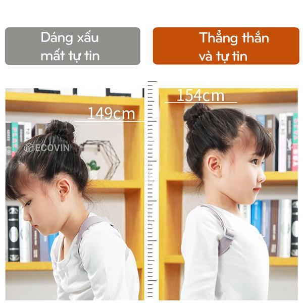 Đai Chống Gù Lưng Rung Cao Cấp, Đai Đeo Chống Gù Lưng Trẻ Em GL470