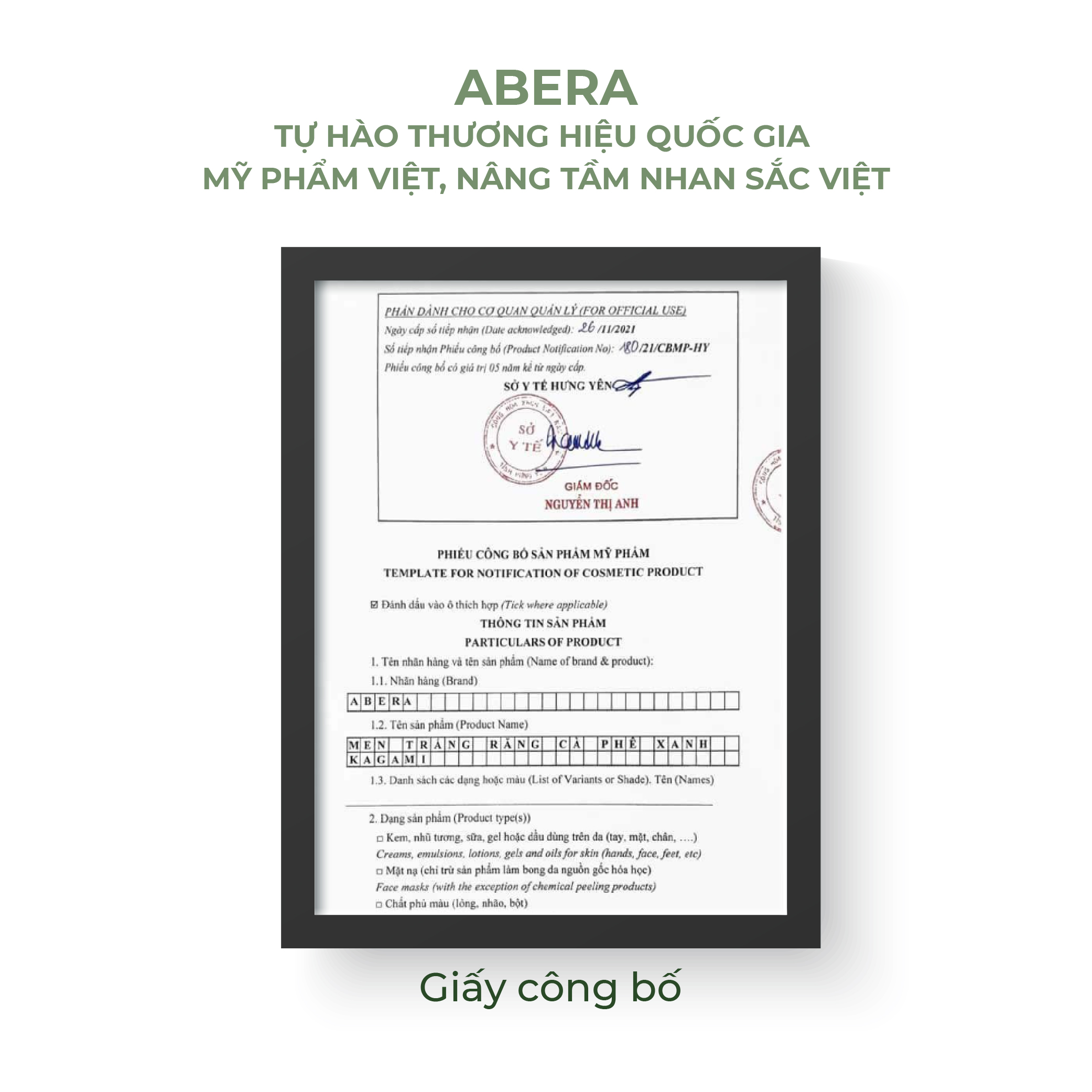 Men trắng răng Kagami Abera 110g làm trắng sáng nhanh chóng và đánh bay mọi vết ố vàng trên răng