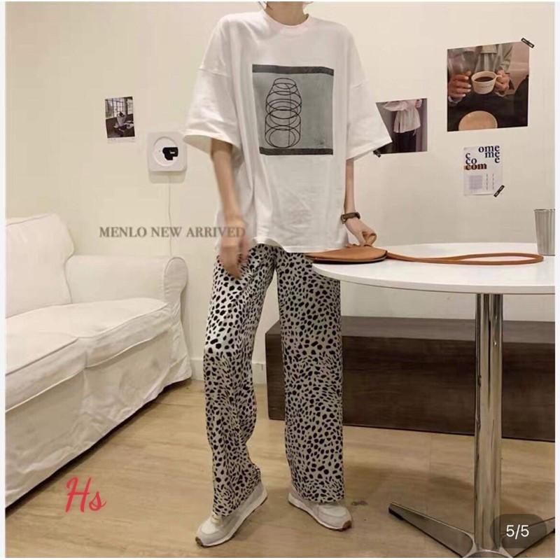 Bộ áo thun ô vuông lọ quần đốm HS68