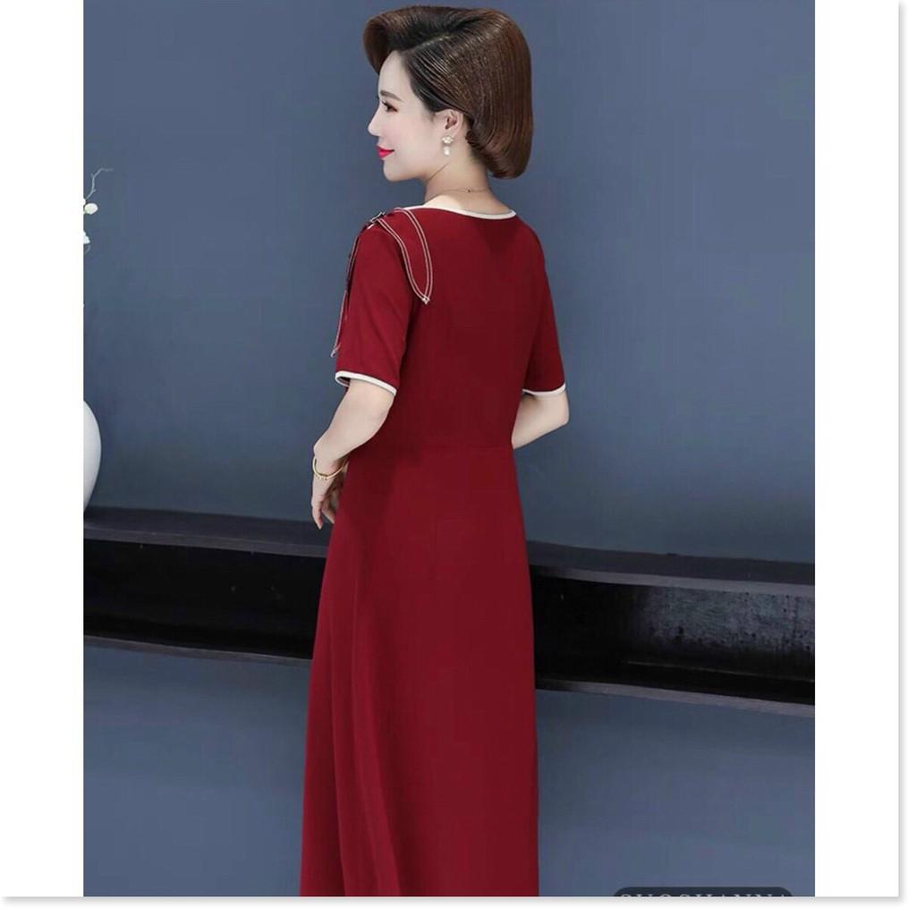 ĐẦM COTTON LẠNH SUÔNG VAI NƠ CÀI PHỤ KIỆN THỜI TRANG KING STORE