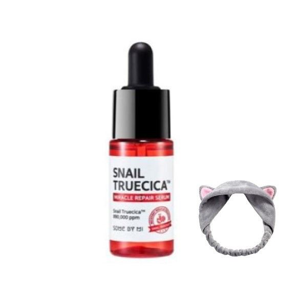 Tinh Chất  Phục Hồi Some By Mi Snail Truecica Miracle Repair Serum MINISIZE 10ml+ Tặng Kèm 1 Băng Đô Tai Mèo Xinh Xắn