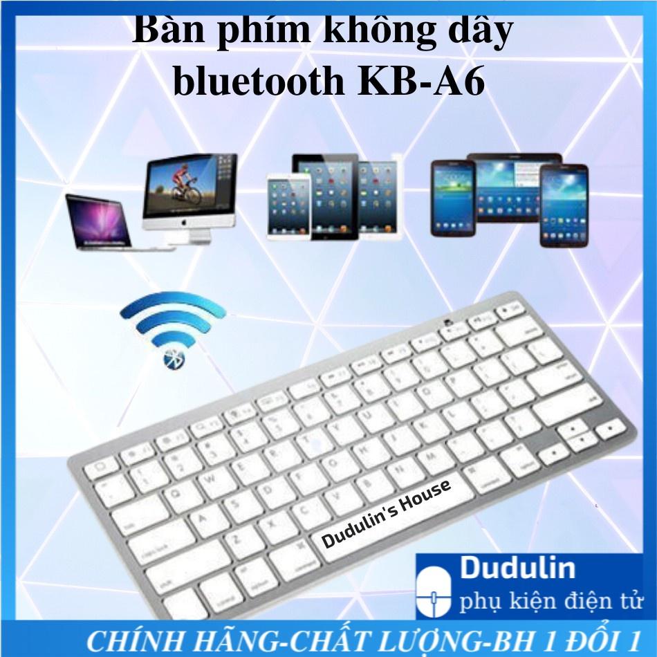 Bàn phím máy tính không dây BLUETOOTH siêu bền tương thích Apple, Samsung, Oppo (TRẮNG/ĐEN)